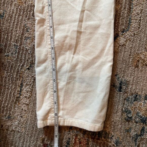 Talbots Women's Straight Leg Cream corduroy Jeans - Picture 6 of 8